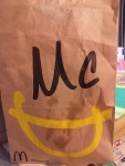 Mcdonald's lovely paper bag